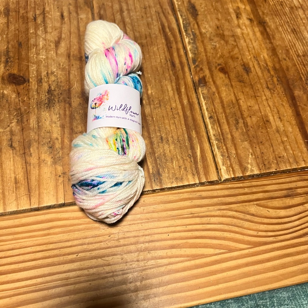 Wildflower Yarn in “Color Pop” DK Weight